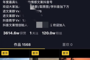 [抖音文案馆项目]拆解抖音文案馆项目，人人都可年赚百万的暴利项目