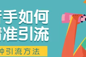 [新手如何精准引流]新手如何精准引流？有哪些简单易操作的引流方法？