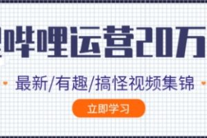 B站哔哩哔哩实操运营视频教程,教你从0到20万精准粉教程