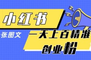 小红书模版一张图片一天轻松引流上百创业粉