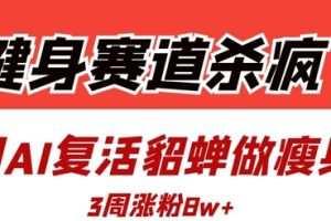 健身赛道杀疯了？我用AI复活貂蝉做瘦身操，3周涨粉8W