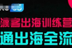 出海训练营基础课，跑通出海全流程，实战案例拆解