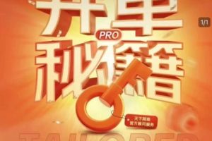 淘宝开单秘籍PRO，量身定制淘天实战陪跑计划，告别做店迷茫、快速突破运营瓶颈期（更新）
