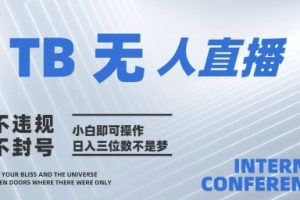 2025年淘宝无人直播带货10.0   全新技术，不违规，不封号，纯小白操作，日入几张【揭秘】
