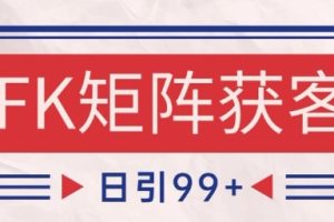 小红书某音FK赛道引流获客 自热矩阵日引200+【揭秘】