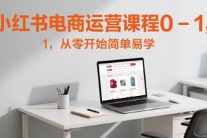 小红书电商运营课程0-1，从零开始简单易学
