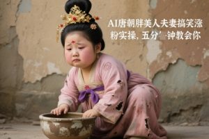 AI唐朝胖美人夫妻搞笑涨粉实操，五分钟教会你