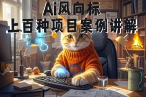 Ai风向标-附100种项目案例玩法-0基础小白到大神ai视频商业应用教学