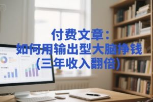 付费文章：如何用输出型大脑挣钱(三年收入翻倍)