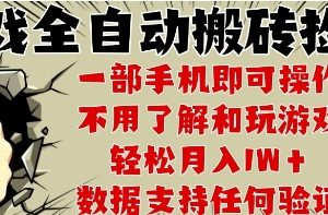 25年CSGO游戏搬砖项目，全自动运行，不需要玩游戏，手机操作日入3张【揭秘】