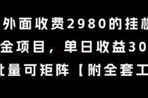 外面收费2980的挂G撸美金项目，单日收益30+美金，可批量可矩阵【揭秘】