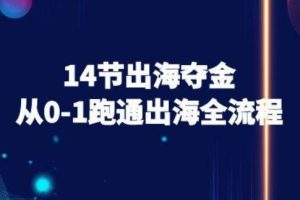 14节出海夺金从0-1跑通出海全流程-跨境电商教程
