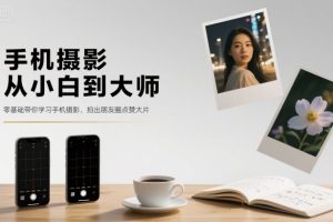 手机摄影从小白到大师，零基础带你学习手机摄影，拍出朋友圈点赞大片