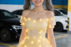 AI发光短裙美女舞蹈视频制作教学，视频教程+提示词(含绘图词、动作词)