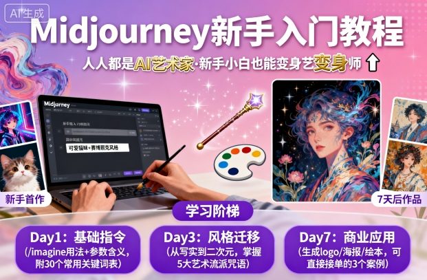 midjourney新手入门教程:人人都是AI艺术家,新手小白也能变身艺术大师插图 midjourney新手入门教程:人人都是AI艺术家,新手小白也能变身艺术大师