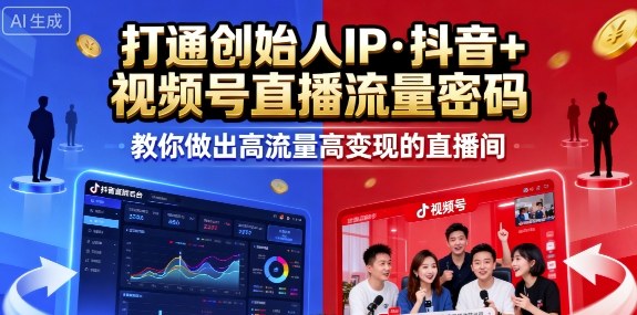 25年直播9-10两期线下课,打通创始人IP,抖音+视频号直播流量密码,教你做出高流量高变现的直播间插图 25年直播9-10两期线下课,打通创始人IP,抖音+视频号直播流量密码,教你做出高流量高变现的直播间