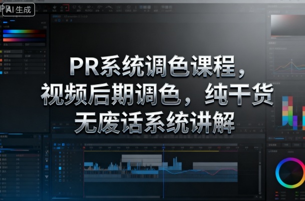 PR系统调色课程,视频后期调色,纯干货无废话系统讲解插图 PR系统调色课程,视频后期调色,纯干货无废话系统讲解