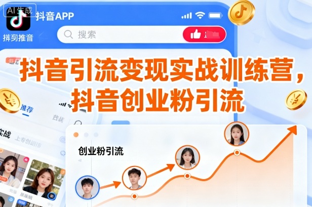 抖音引流变现实战训练营,抖音创业粉引流插图 抖音引流变现实战训练营,抖音创业粉引流