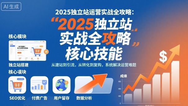 2025独立站运营实战全攻略,一站式掌握独立站运营核心技能插图 2025独立站运营实战全攻略,一站式掌握独立站运营核心技能